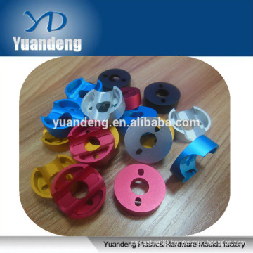 CNC machining Aluminum colored anodized parts